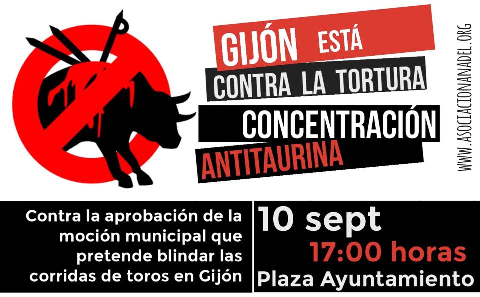 manifestacion antitaurina gijon