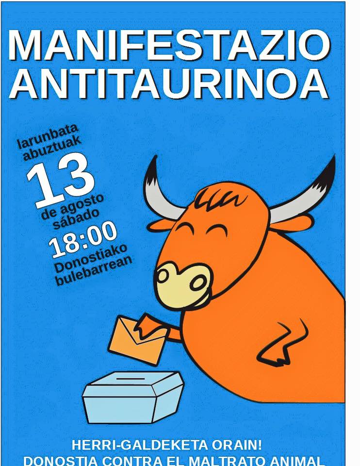 manifestacion antitaurina donosti