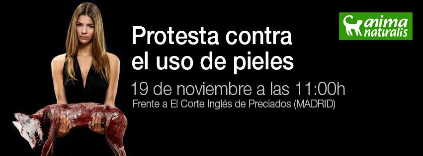 protesta contra el uso de pieles