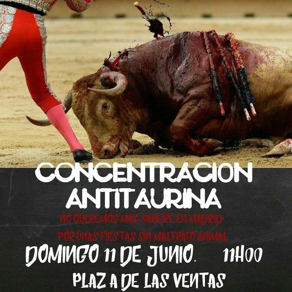 concentracion antitaurina madrid