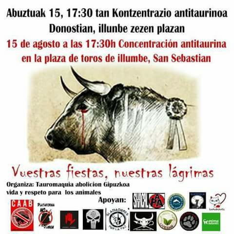 concentracion antitaurina san sebastian