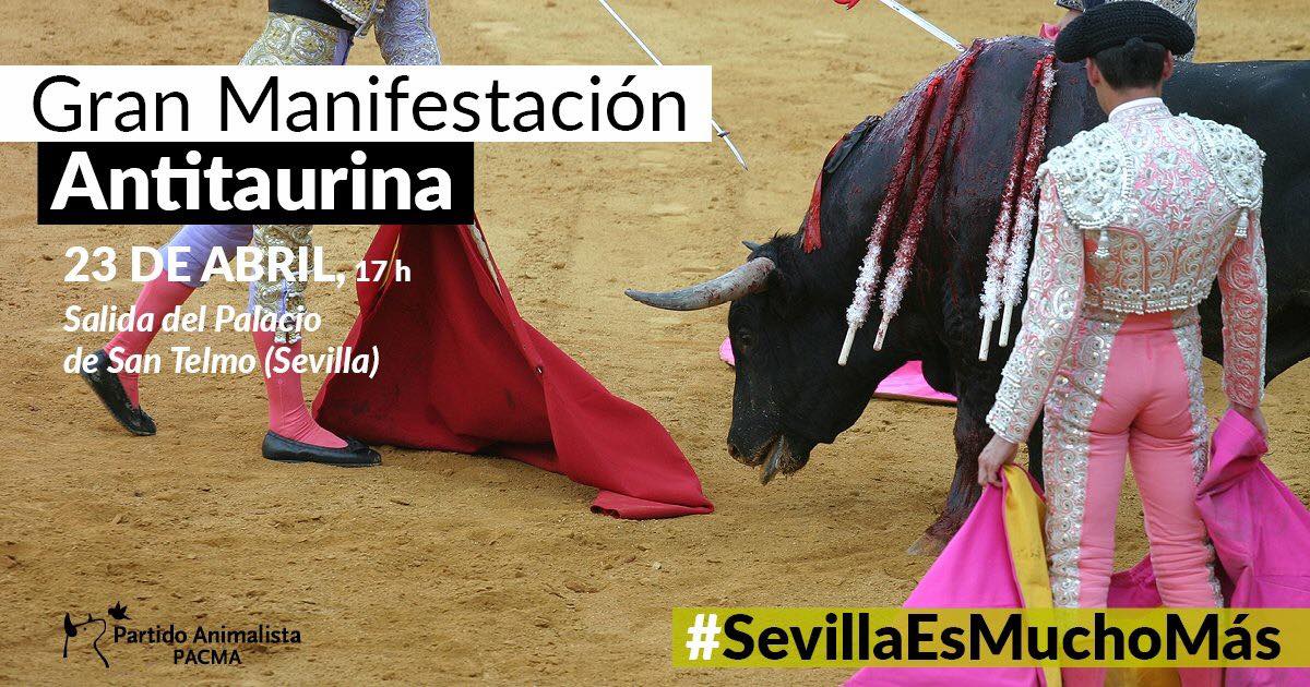 manifestacion antitaurina sevilla
