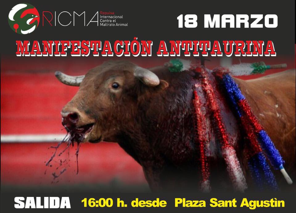 manifestacion antitaurina valencia