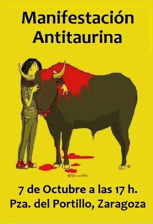 manifestacion antitaurina zaragoza