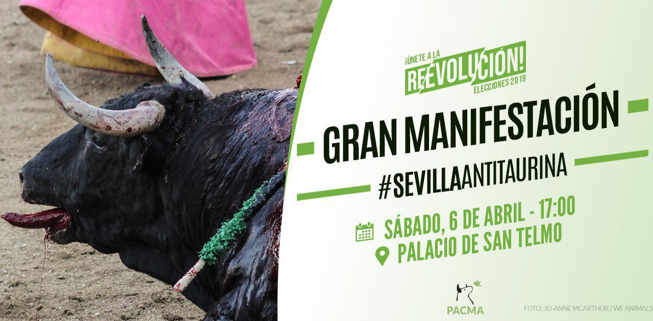 manifestacion antitaurina sevilla