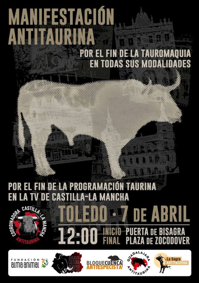 manifestacion antitaurina toledo