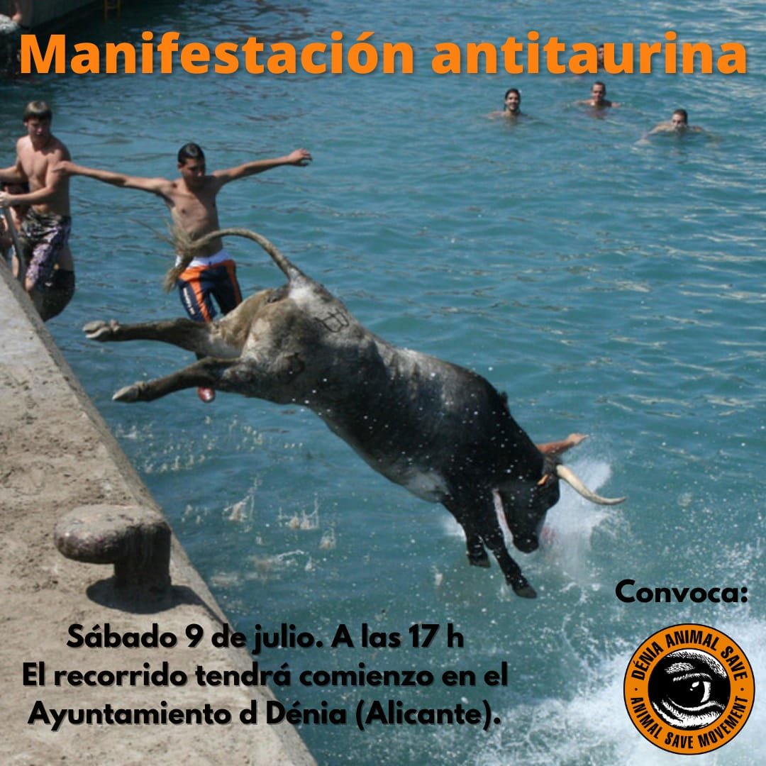 manifestacion antitaurina denia
