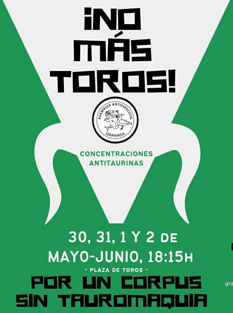 manifestacion antitaurina granada