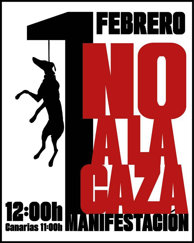 manifestacion no a la caza
